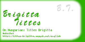 brigitta tittes business card